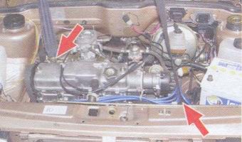 Строповка двигателя автомобиля ВАЗ 2108
