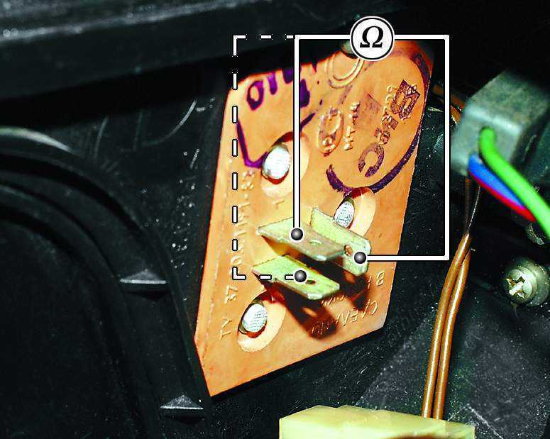 резистор электродвигателя отопителя